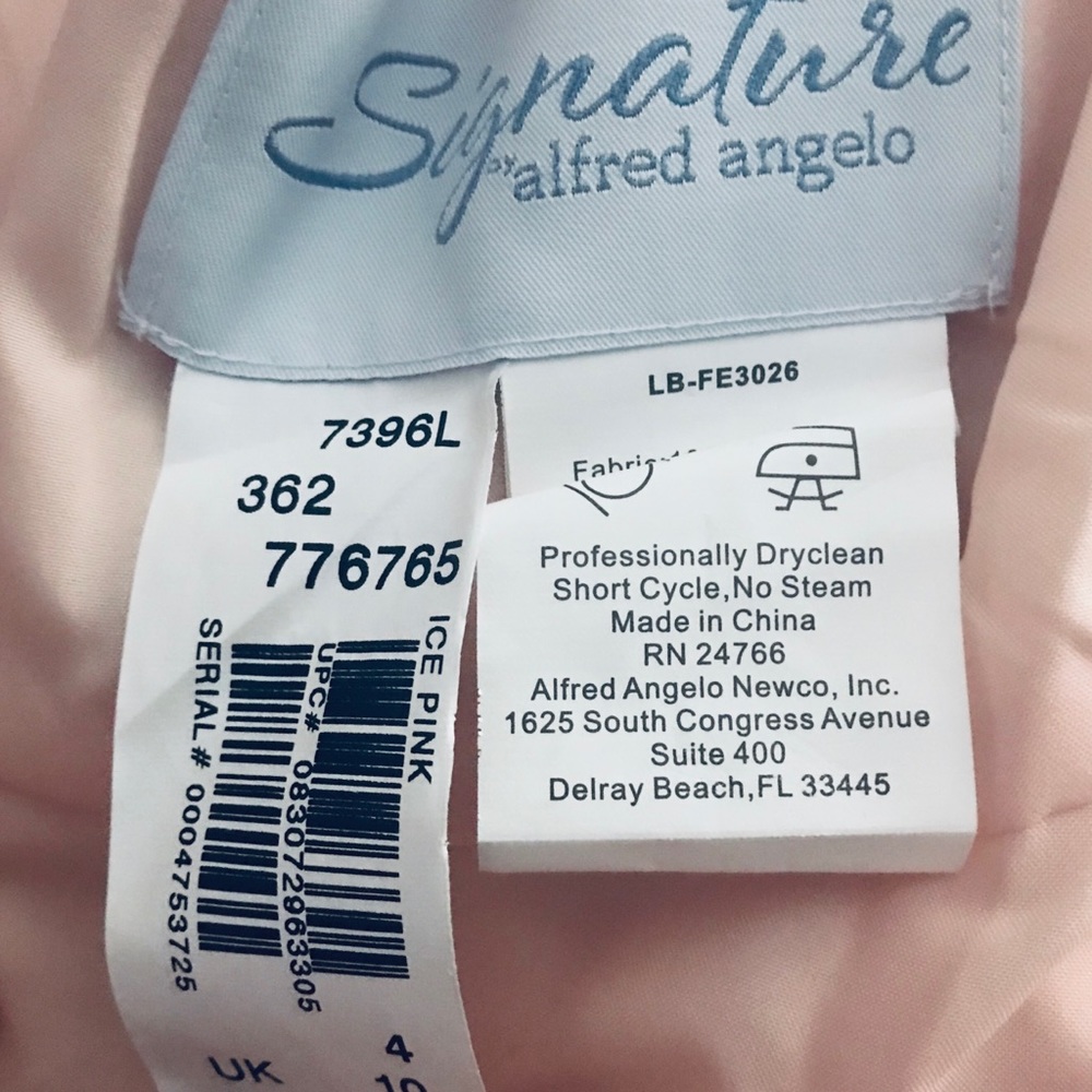 ALFRED ANGELO BRIDESMAIDS 7396 ICE PINK - Picture 4 of 4